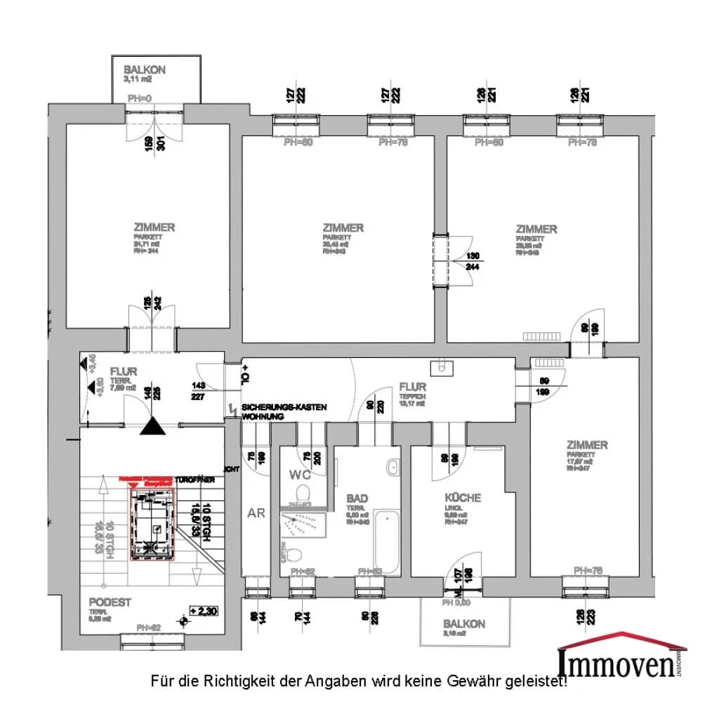4-Zimmer-Wohnung kaufen in Leoben – 146 m², € 359.000 – Bild 18 von 20