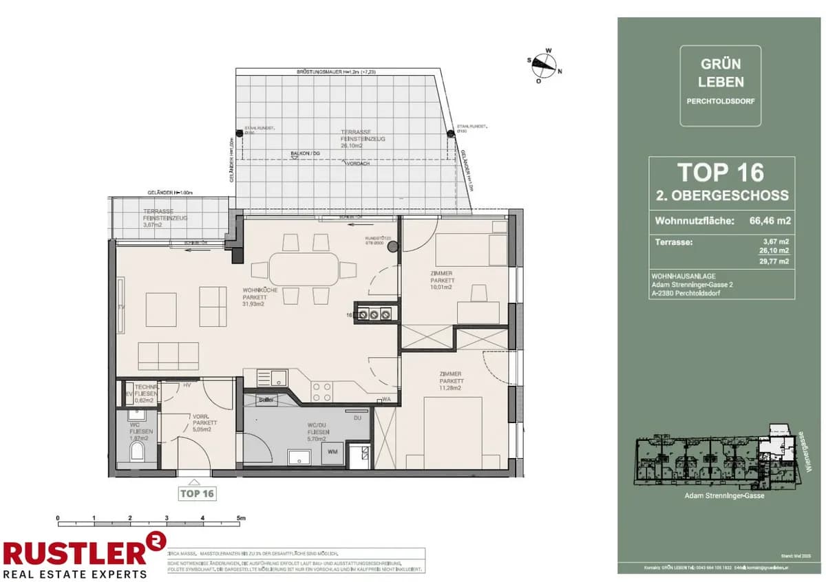 3-Zimmer-Wohnung kaufen in Mödling – 66,46 m², € 586.000 – Bild 7 von 8
