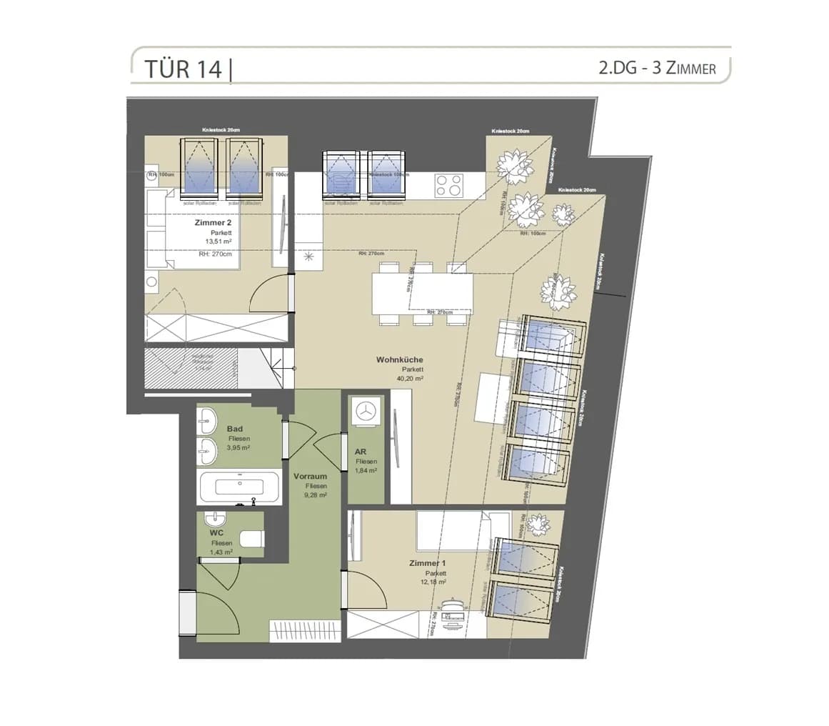 3-Zimmer-Wohnung kaufen in Wien – 82,39 m², € 589.000 – Bild 19 von 26