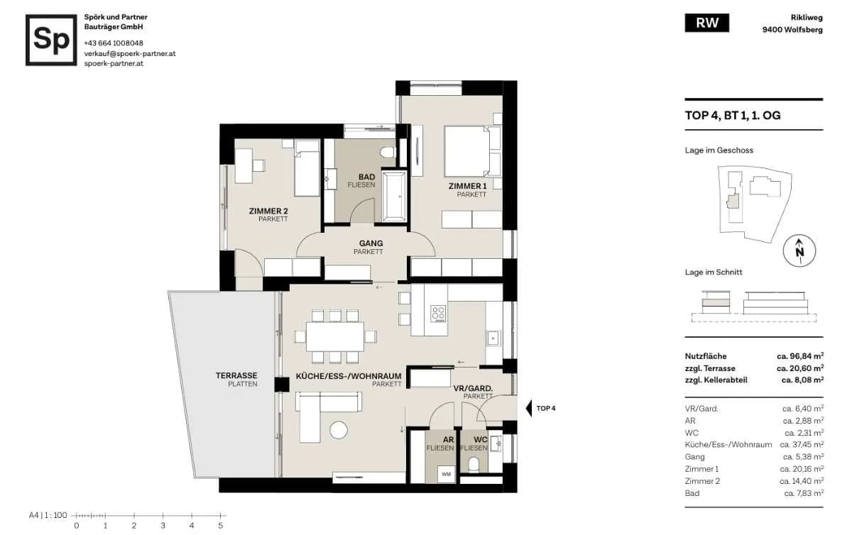 3-Zimmer-Wohnung kaufen in Wolfsberg – 95 m², € 494.000 – Bild 9 von 9