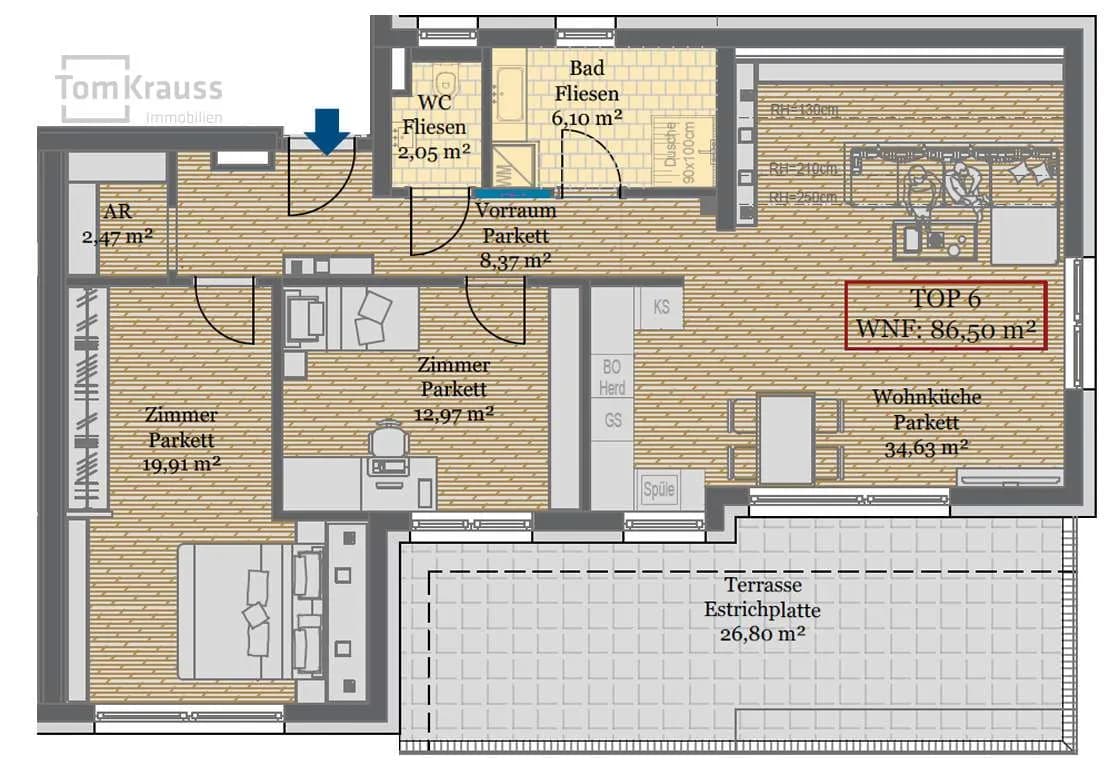 3-Zimmer-Wohnung kaufen in Wien – 86,5 m², € 674.600 – Bild 20 von 20