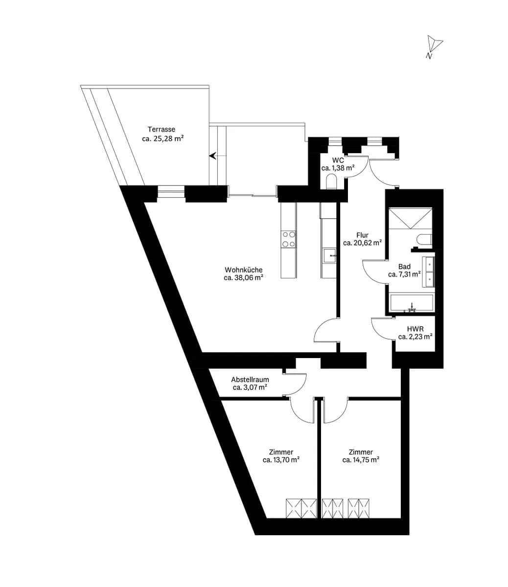 3-Zimmer-Wohnung mieten in Wien – 101 m², € 2.870 – Bild 10 von 10