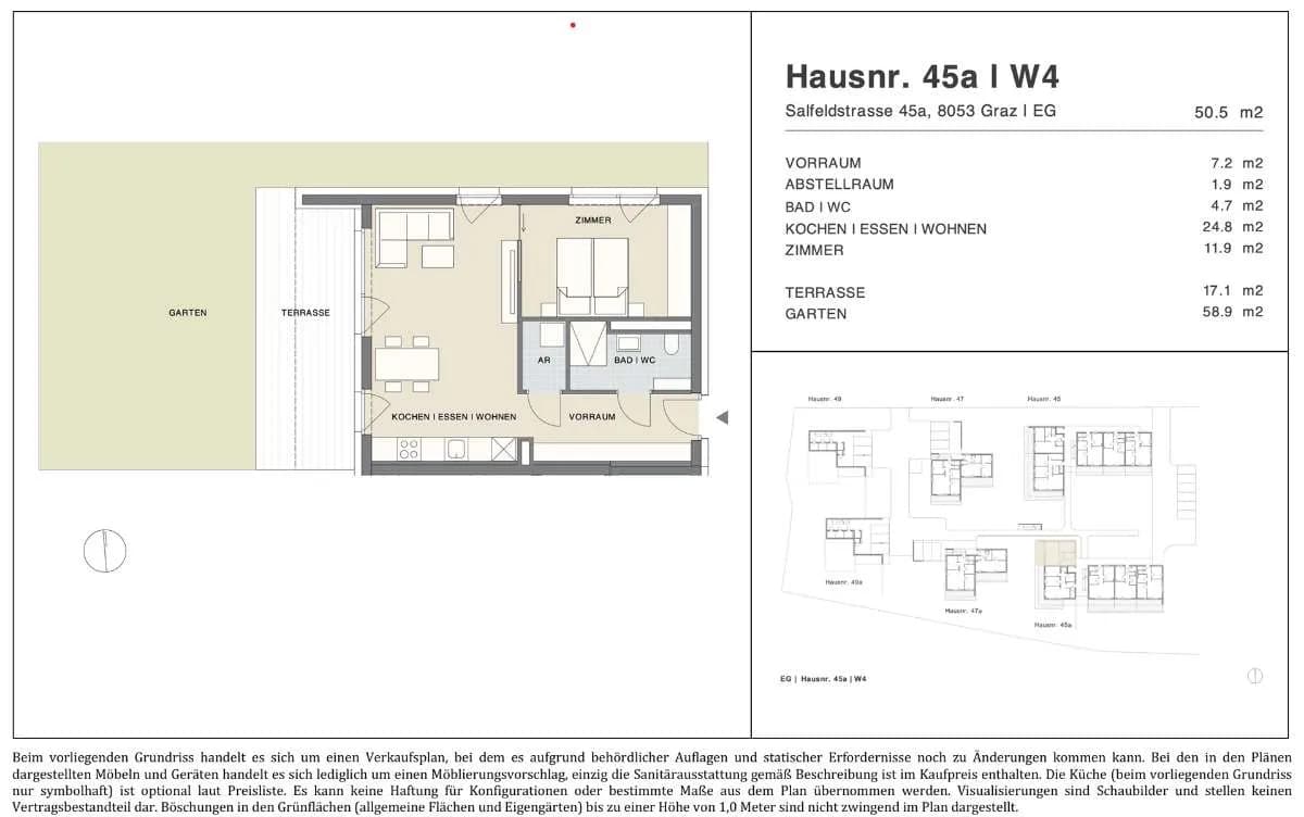 2-Zimmer-Wohnung kaufen in Graz – 51,2 m², € 315.000 – Bild 11 von 11