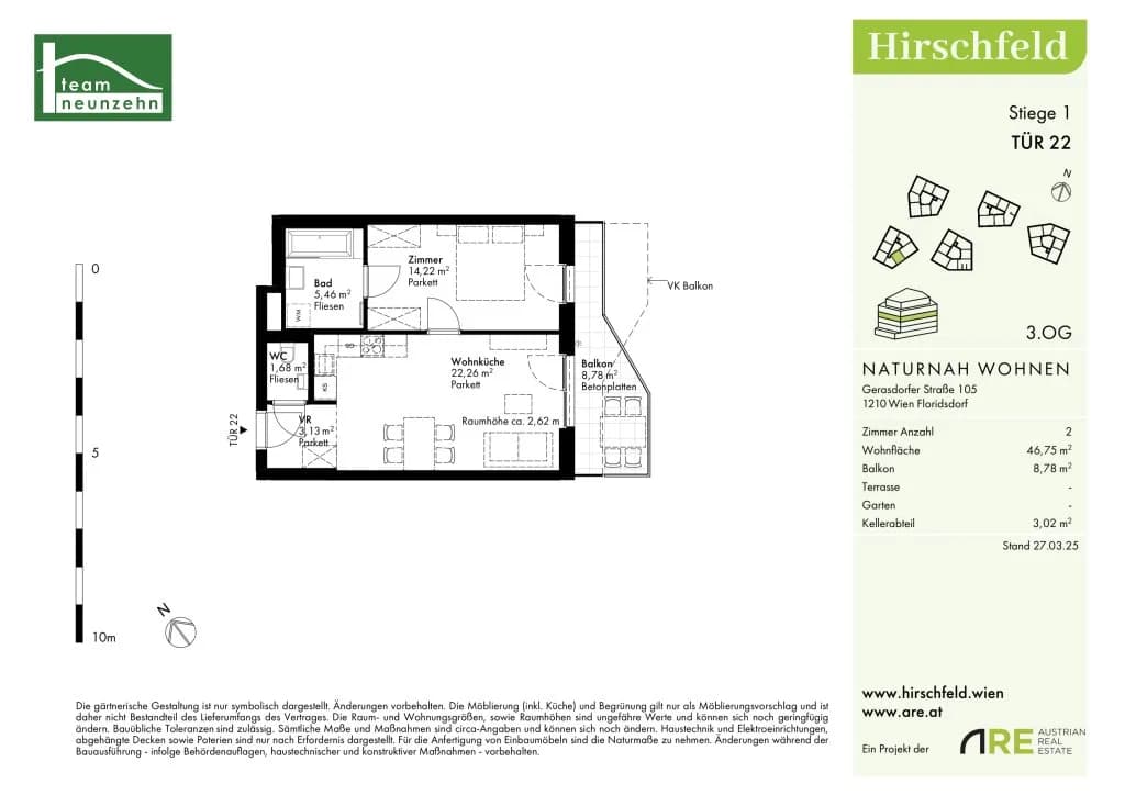 2-Zimmer-Wohnung kaufen in Wien – 46,75 m², € 274.000 – Bild 26 von 26