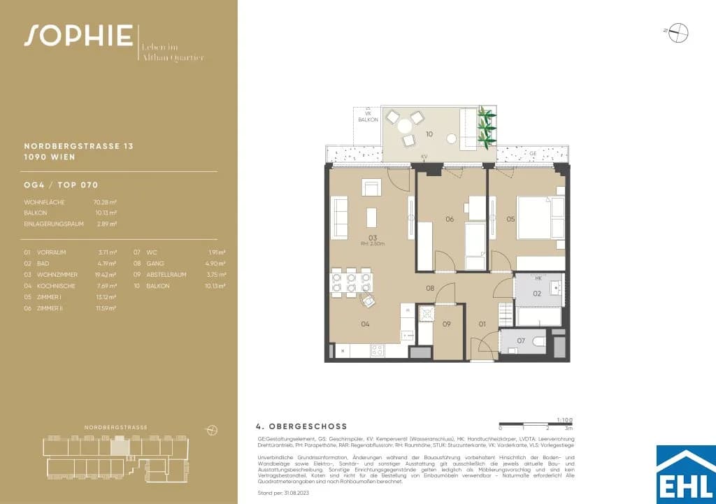 3-Zimmer-Wohnung kaufen in Wien – 70,28 m², € 686.900 – Bild 19 von 19