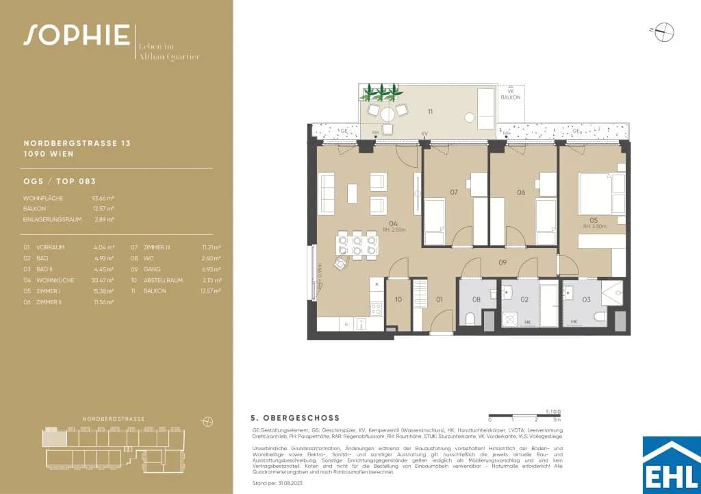 4-Zimmer-Wohnung kaufen in Wien – 93,69 m², € 1.009.000 – Bild 19 von 19