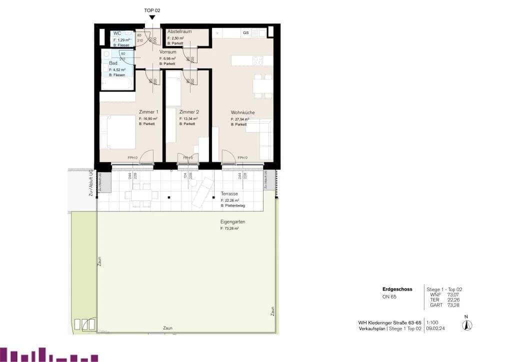 3-Zimmer-Wohnung kaufen in Wien – 73,07 m², € 479.000 – Bild 7 von 9