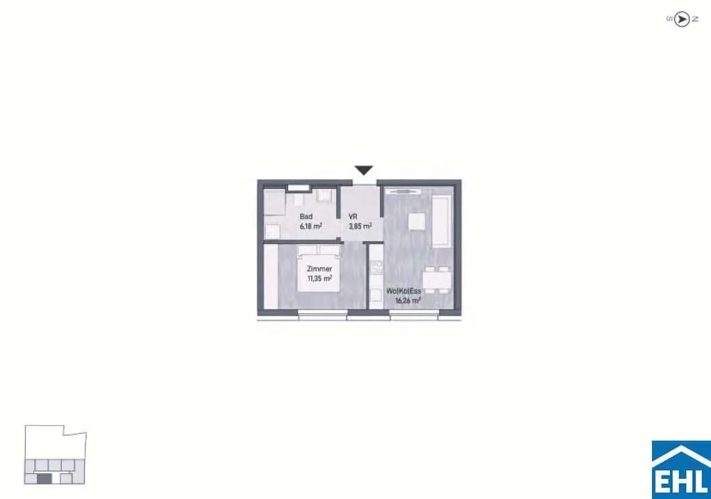 Immobilie kaufen in Graz – 37,64 m², € 184.060 – Bild 5 von 5