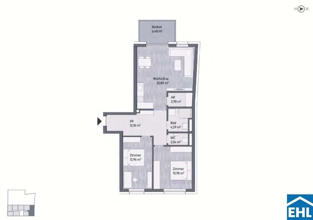 Immobilie kaufen in Graz – 74,12 m², € 334.652 – Bild 5 von 5
