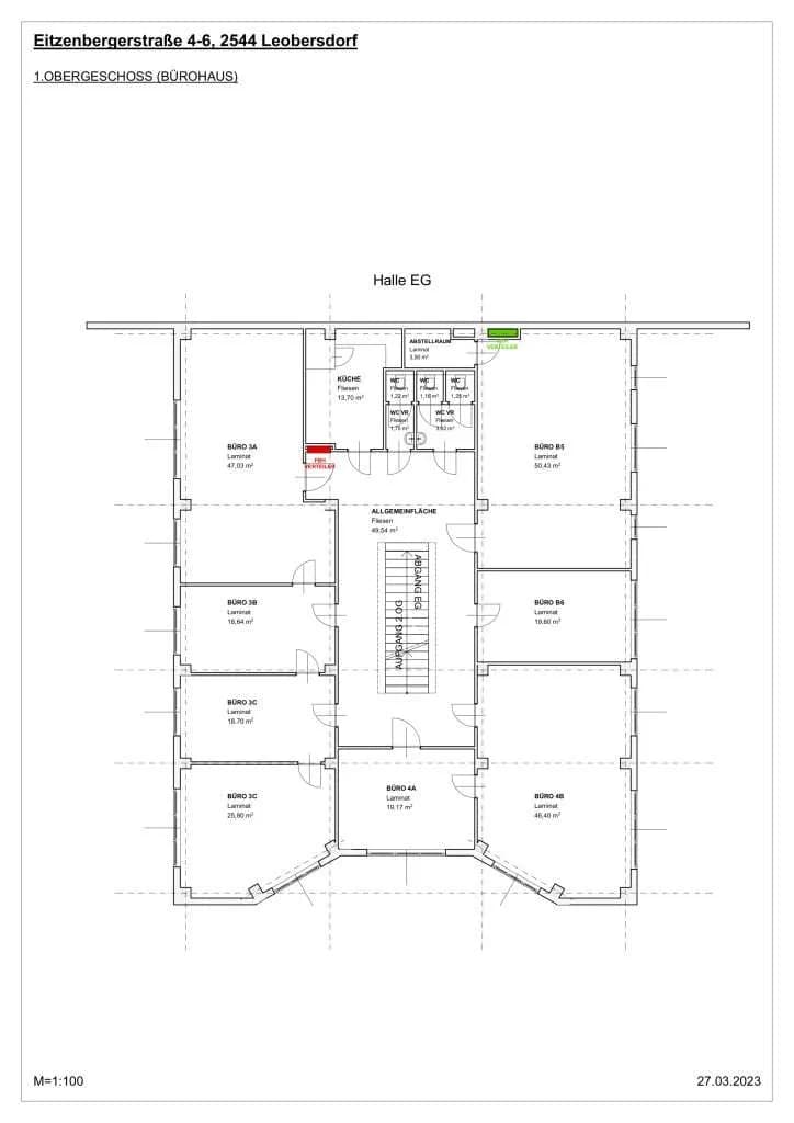 1-Zimmer-Gewerbeimmobilie mieten in Baden – 23 m², € 330 – Bild 4 von 4