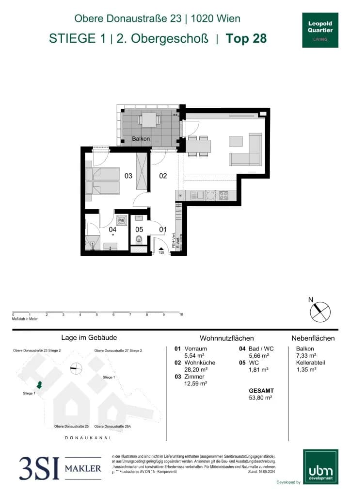 2-Zimmer-Wohnung kaufen in Wien – 53,8 m², € 500.000 – Bild 25 von 25