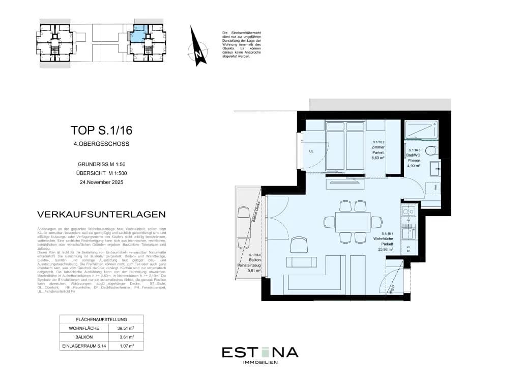 2-Zimmer-Wohnung kaufen in Wien – 39,51 m², € 254.900 – Bild 8 von 9