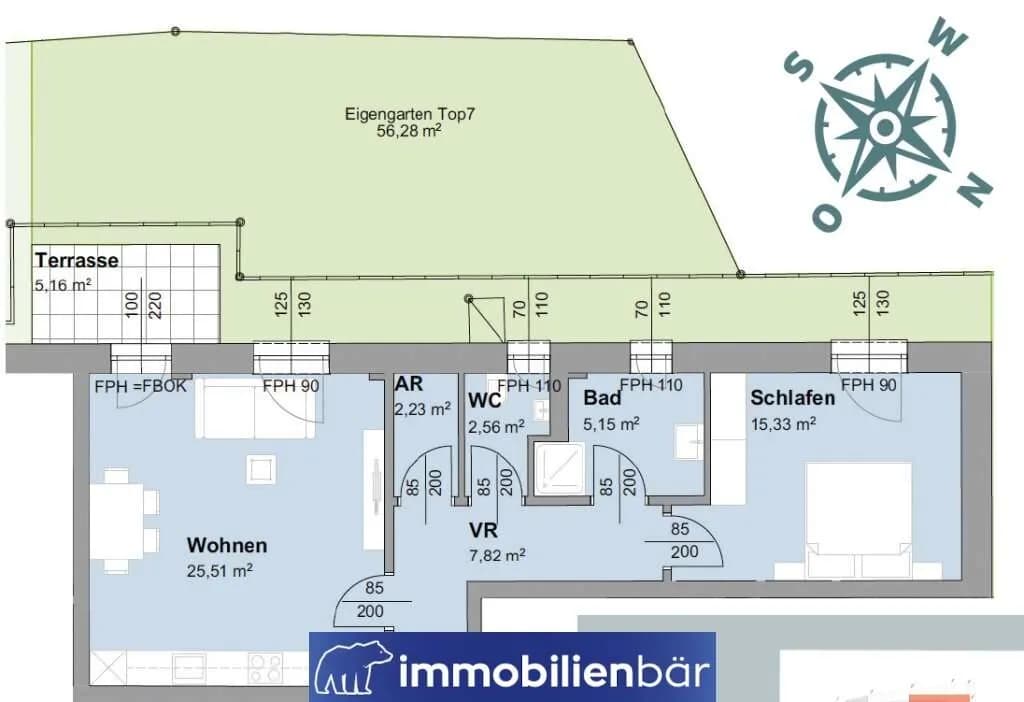2-Zimmer-Wohnung kaufen in Grieskirchen – 58,6 m², € 175.000 – Bild 5 von 5