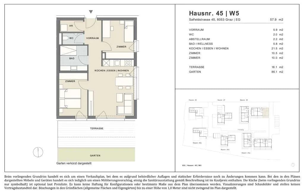 3-Zimmer-Wohnung kaufen in Graz – 58,4 m², € 356.000 – Bild 13 von 13