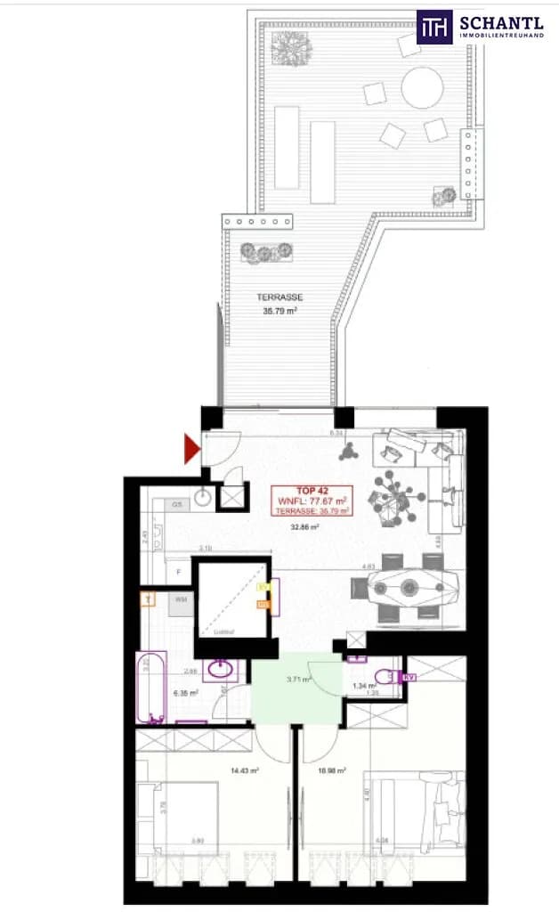 3-Zimmer-Wohnung kaufen in Wien – 77,67 m², € 469.000 – Bild 13 von 13