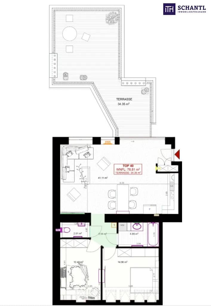 3-Zimmer-Wohnung kaufen in Wien – 78,81 m², € 469.000 – Bild 15 von 15