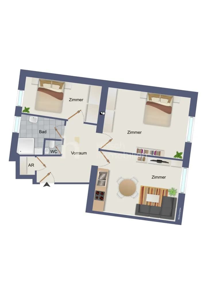 3-Zimmer-Wohnung kaufen in Wien – 74 m², € 449.000 – Bild 19 von 19