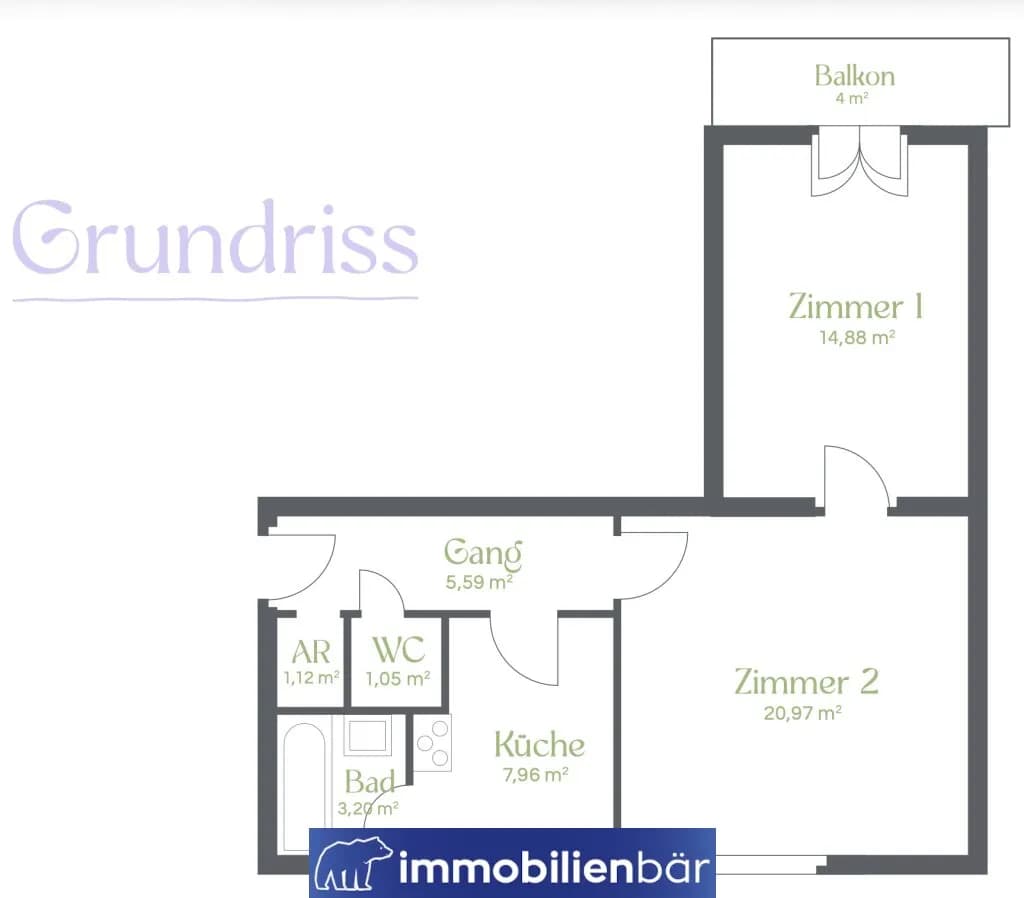 2-Zimmer-Wohnung kaufen in Linz – 54,77 m², € 249.000 – Bild 17 von 17