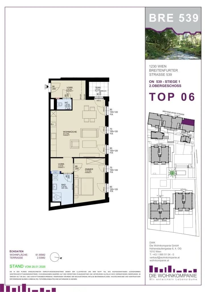 2-Zimmer-Wohnung kaufen in Wien – 61,23 m², € 308.897 – Bild 12 von 12