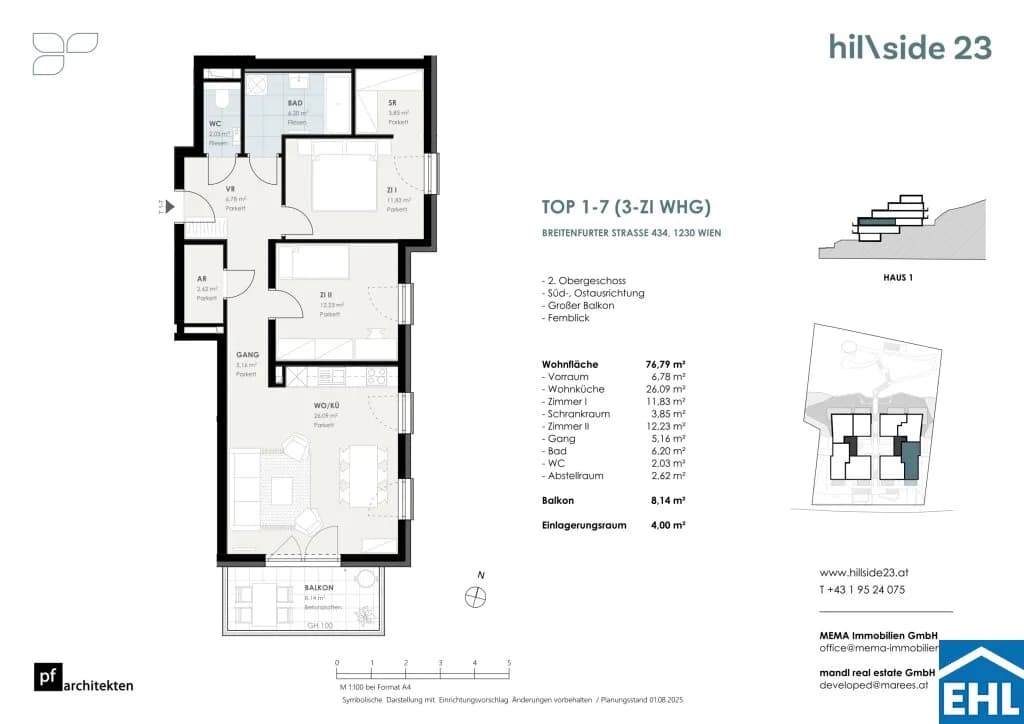 3-Zimmer-Wohnung kaufen in Wien – 76,79 m², € 499.500 – Bild 11 von 11