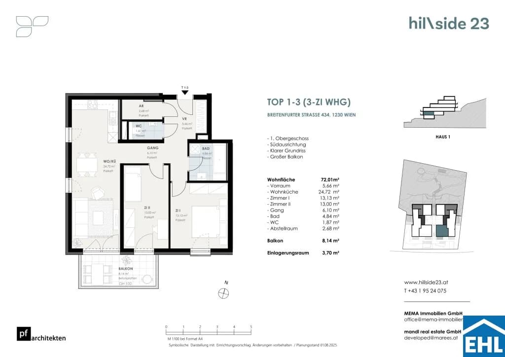 3-Zimmer-Wohnung kaufen in Wien – 72,01 m², € 479.500 – Bild 11 von 11