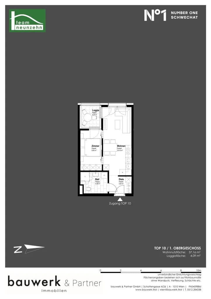 2-Zimmer-Wohnung kaufen in Bruck an der Leitha – 37,16 m², € 193.800 – Bild 16 von 16