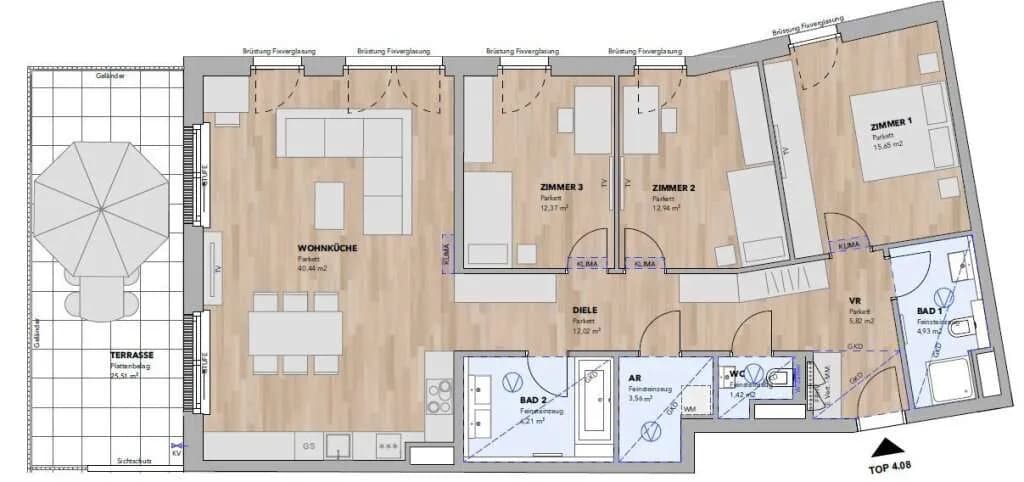 4-Zimmer-Wohnung kaufen in Sankt Pölten Land – 115,36 m², € 755.900 – Bild 3 von 15