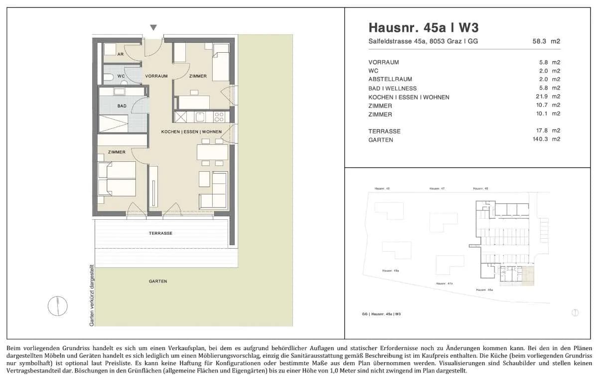 3-Zimmer-Wohnung kaufen in Graz – 58,6 m², € 355.000 – Bild 11 von 11