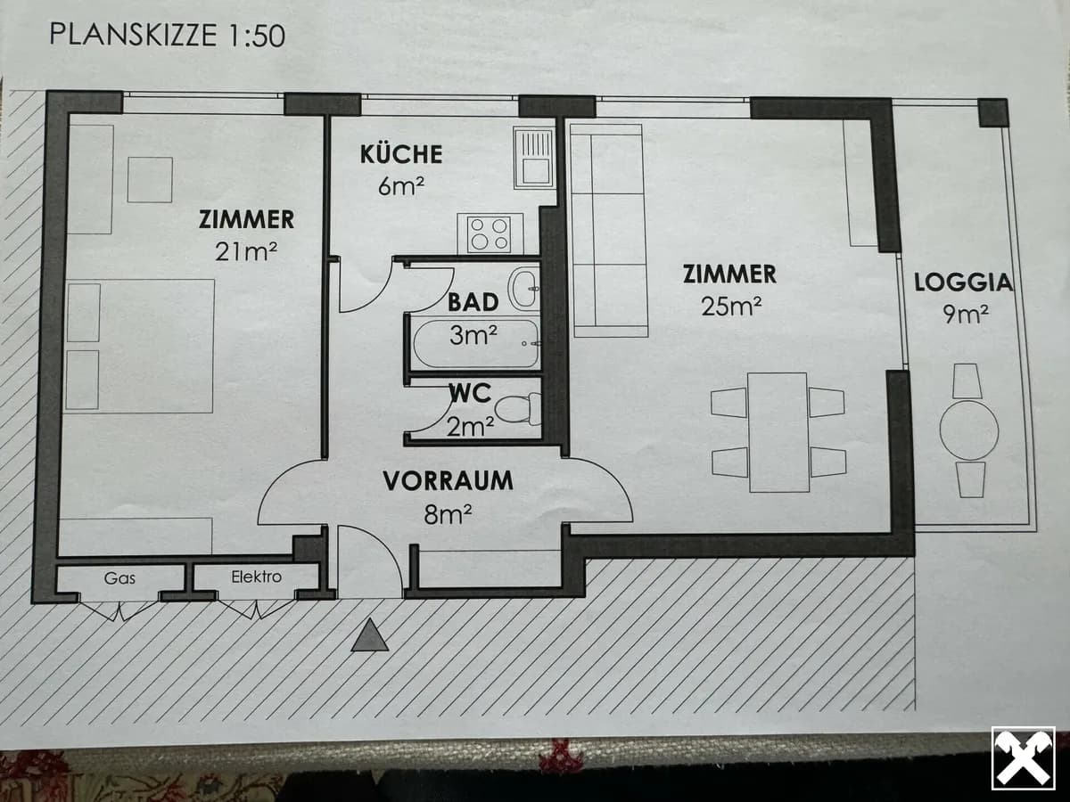 2-Zimmer-Wohnung mieten in Mödling – 74 m², € 1.248 – Bild 12 von 12