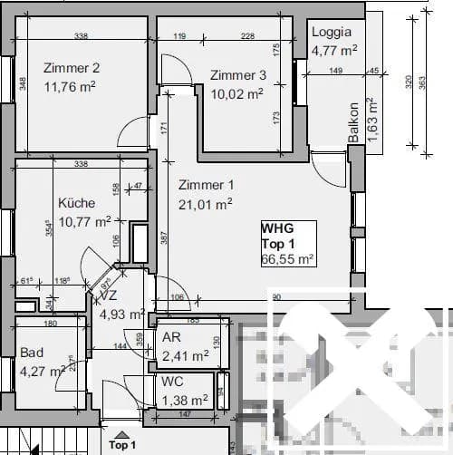 4-Zimmer-Wohnung kaufen in Wolfsberg – 66,55 m², € 106.980 – Bild 10 von 10