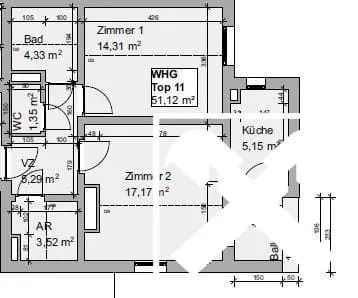 3-Zimmer-Wohnung kaufen in Wolfsberg – 51,12 m², € 81.090 – Bild 9 von 10