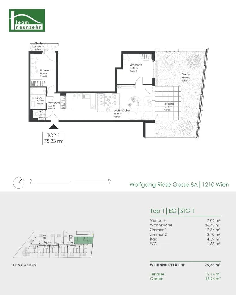Immobilie kaufen in Wien – 75,33 m², € 409.000 – Bild 21 von 21