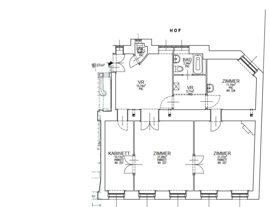 4-Zimmer-Gewerbeimmobilie mieten in Wien – 90,07 m², € 1.471 – Bild 12 von 12