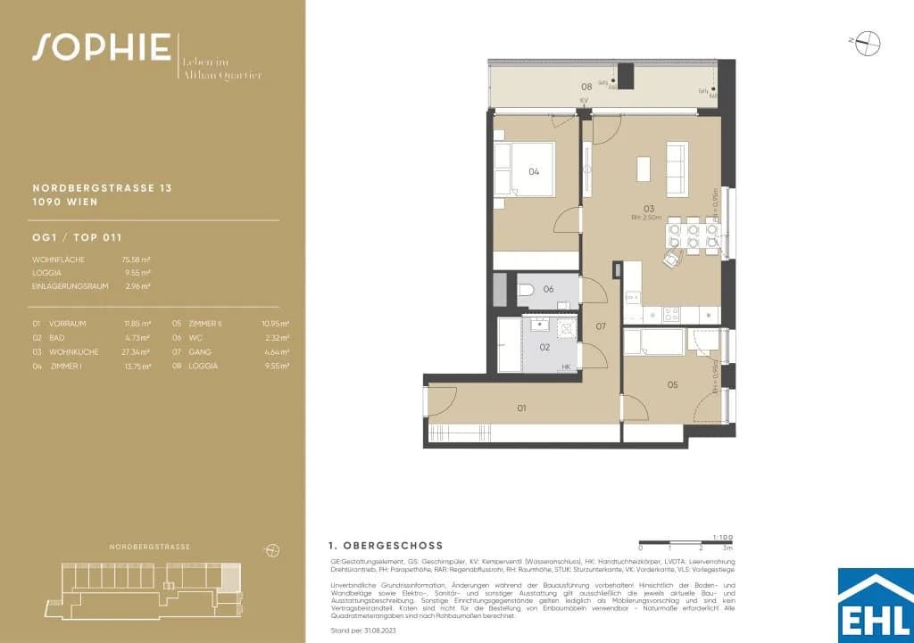 3-Zimmer-Wohnung kaufen in Wien – 75,58 m², € 600.100 – Bild 19 von 19