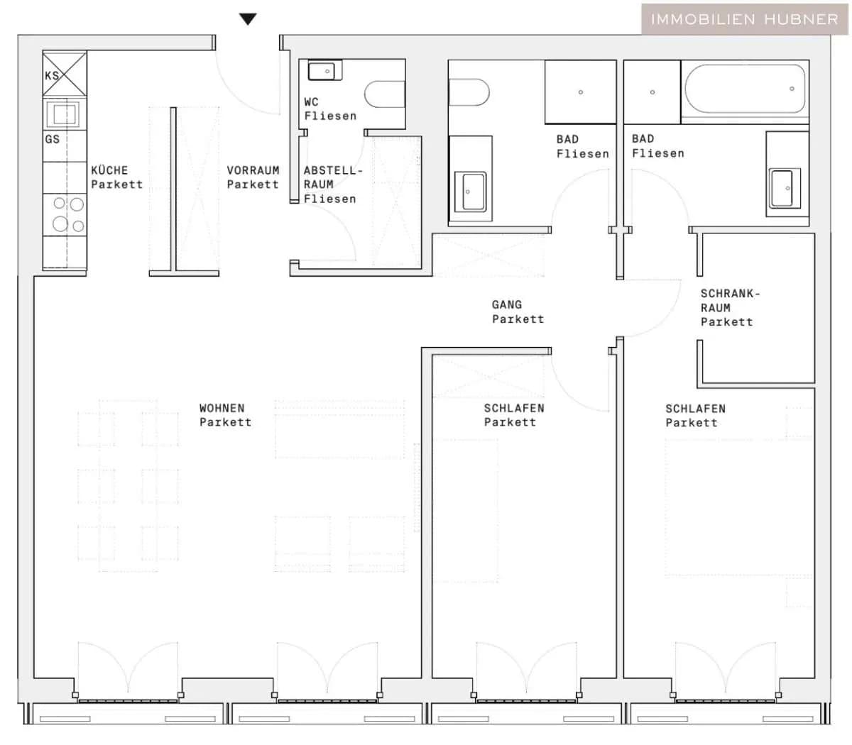 3-Zimmer-Wohnung mieten in Wien – 92 m², € 2.300 – Bild 17 von 19