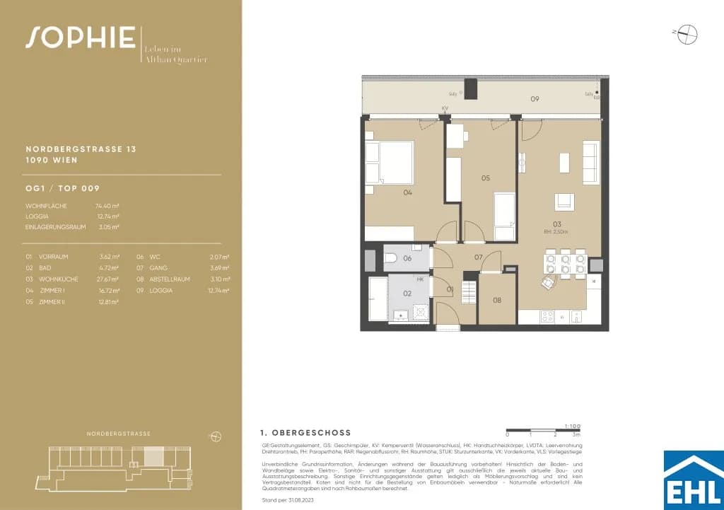 3-Zimmer-Wohnung kaufen in Wien – 74,4 m², € 582.000 – Bild 19 von 19