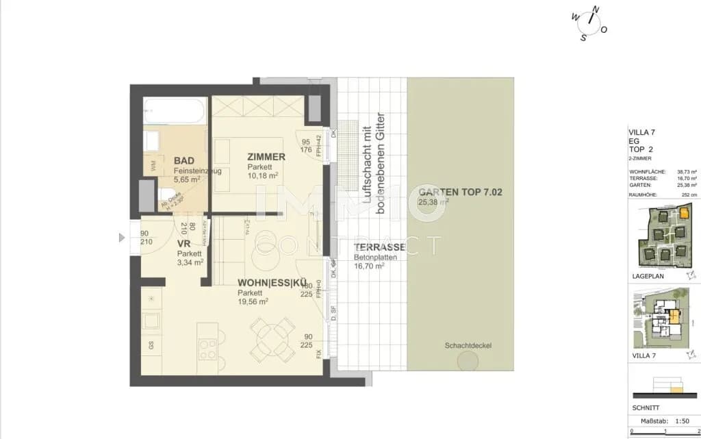 2-Zimmer-Wohnung kaufen in Krems an der Donau – 38,73 m², € 265.000 – Bild 2 von 15