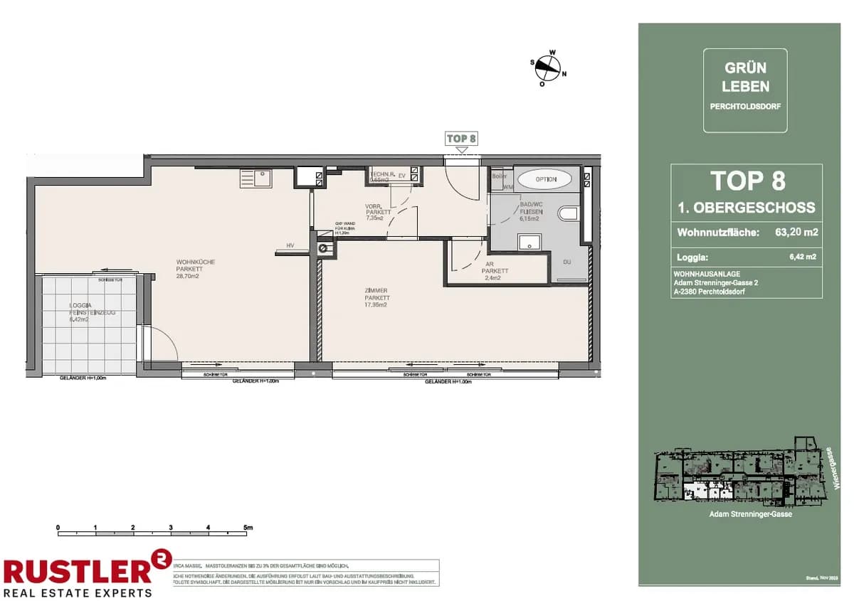 2-Zimmer-Wohnung kaufen in Mödling – 63,32 m², € 399.000 – Bild 7 von 8