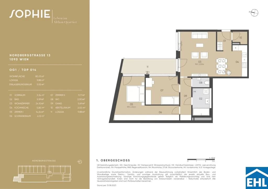 3-Zimmer-Wohnung kaufen in Wien – 80,23 m², € 638.300 – Bild 20 von 20