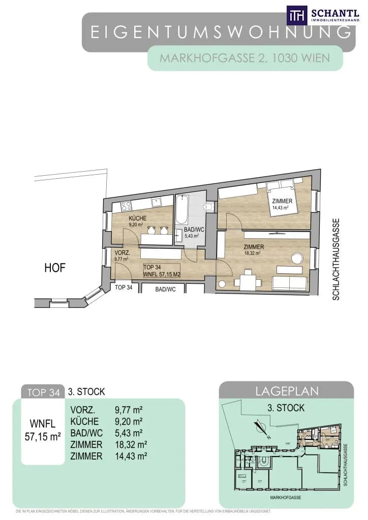 2-Zimmer-Wohnung kaufen in Wien – 57,15 m², € 270.000 – Bild 25 von 25