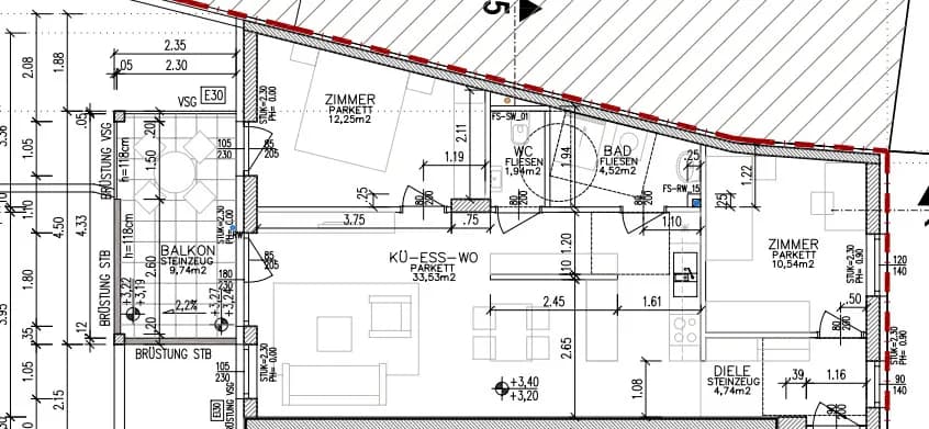3-Zimmer-Wohnung mieten in Graz – 66,73 m², € 850 – Bild 2 von 9