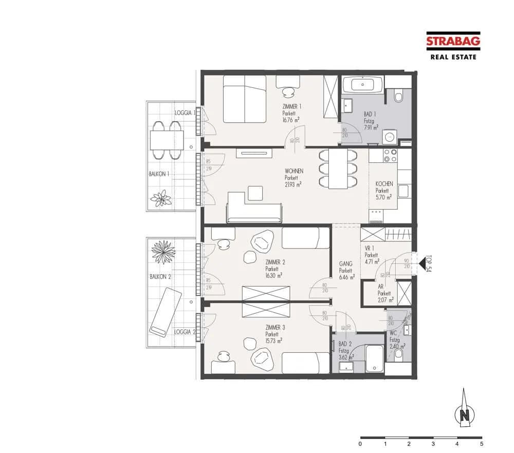 4-Zimmer-Wohnung kaufen in Wien – 103,59 m², € 599.000 – Bild 2 von 2