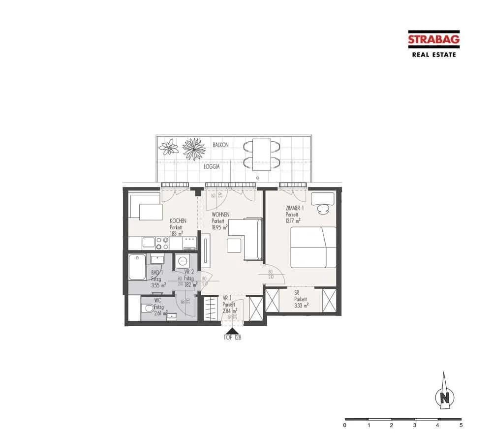 2-Zimmer-Wohnung kaufen in Wien – 48,1 m², € 369.000 – Bild 2 von 2