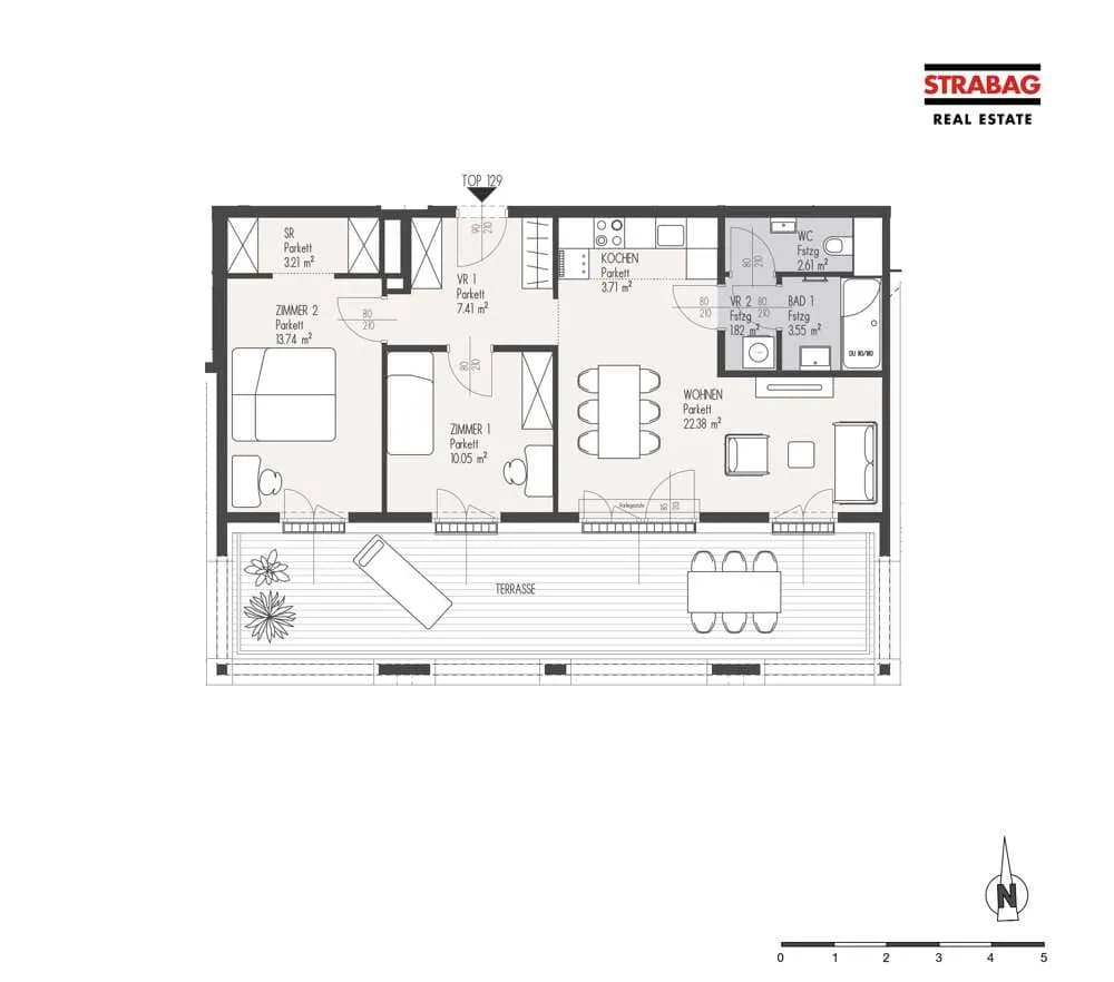 3-Zimmer-Wohnung kaufen in Wien – 68,48 m², € 619.000 – Bild 2 von 2