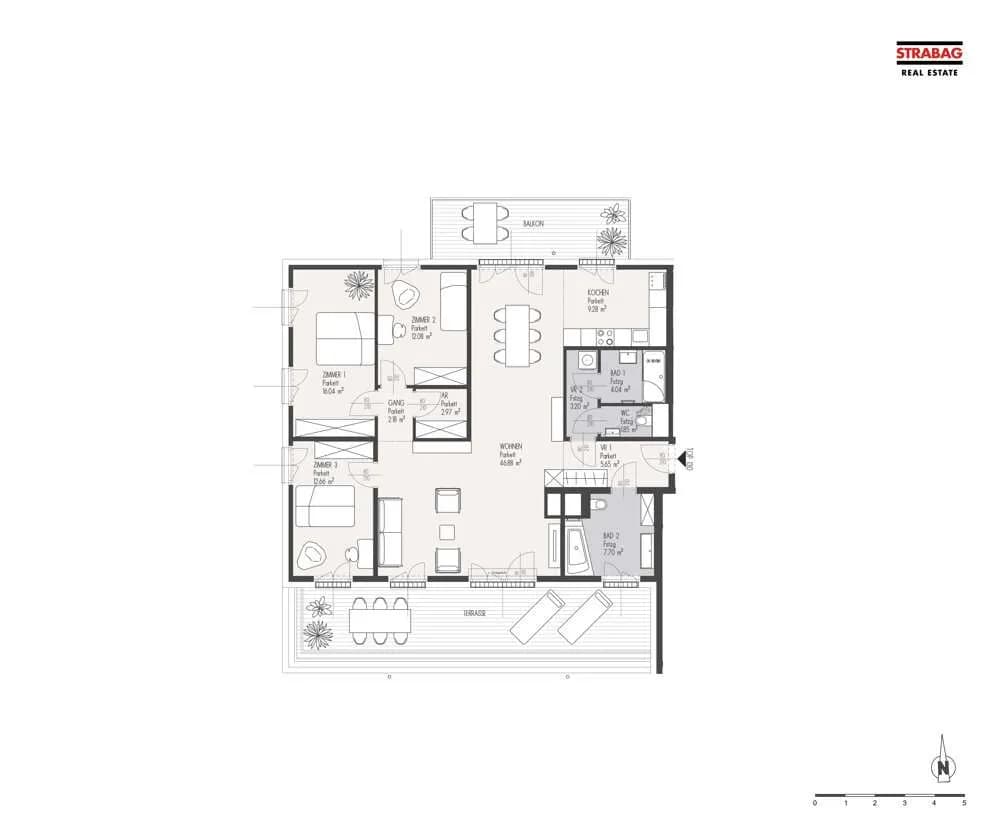 4-Zimmer-Wohnung kaufen in Wien – 124,53 m², € 937.000 – Bild 2 von 2
