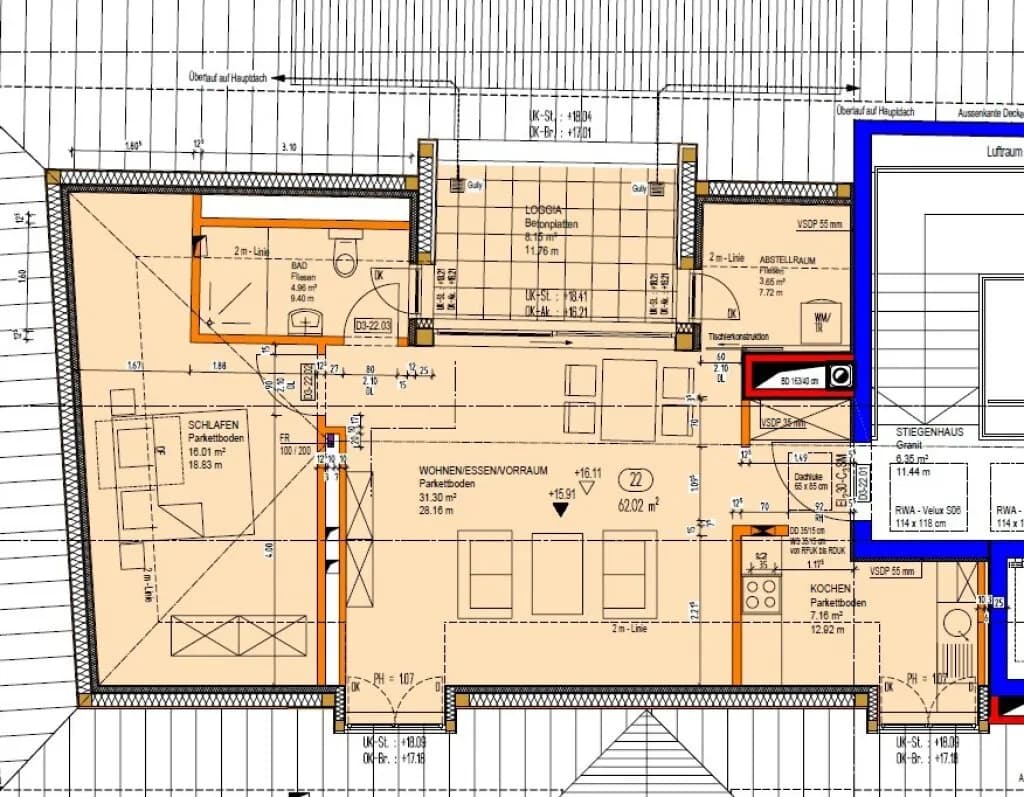 2-Zimmer-Wohnung mieten in Schärding – 62,02 m², € 895 – Bild 8 von 8