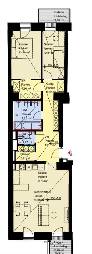 3-Zimmer-Wohnung kaufen in Wien – 89 m², € 699.000 – Bild 25 von 25