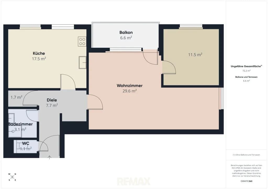2-Zimmer-Wohnung mieten in Eisenstadt – 72,55 m², € 1.250 – Bild 6 von 6
