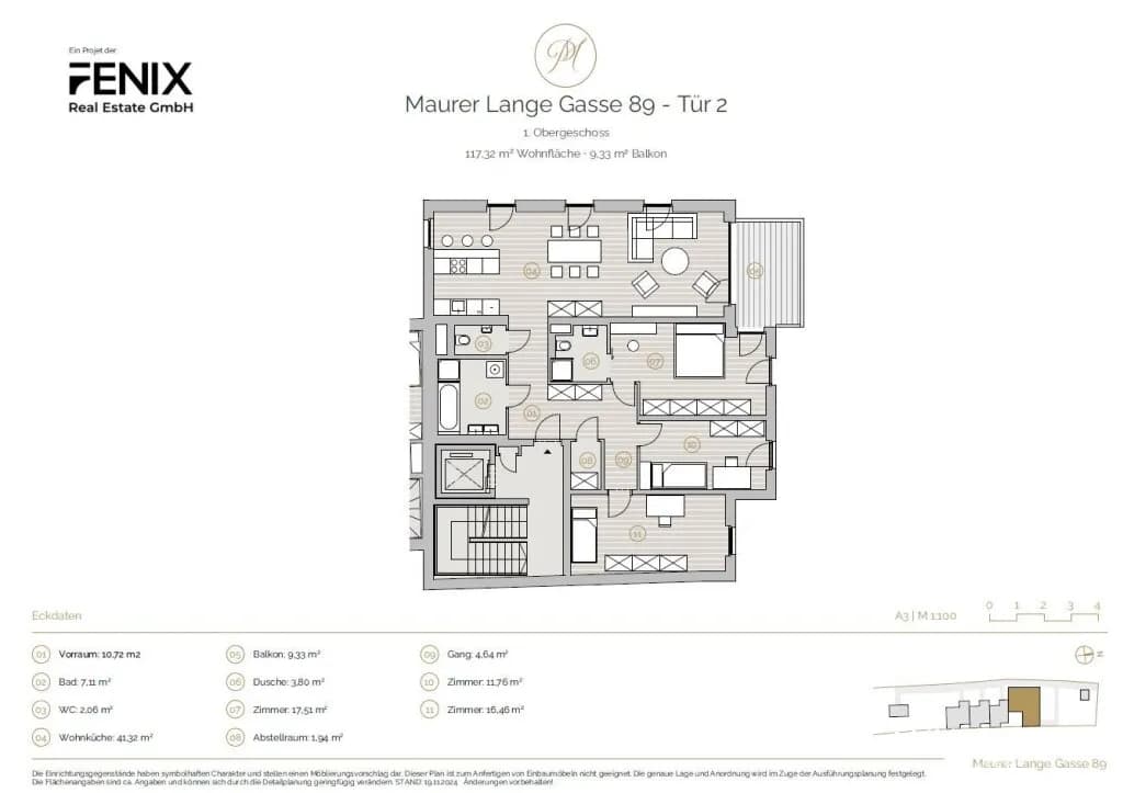 4-Zimmer-Wohnung kaufen in Wien – 117,32 m², € 965.000 – Bild 5 von 6