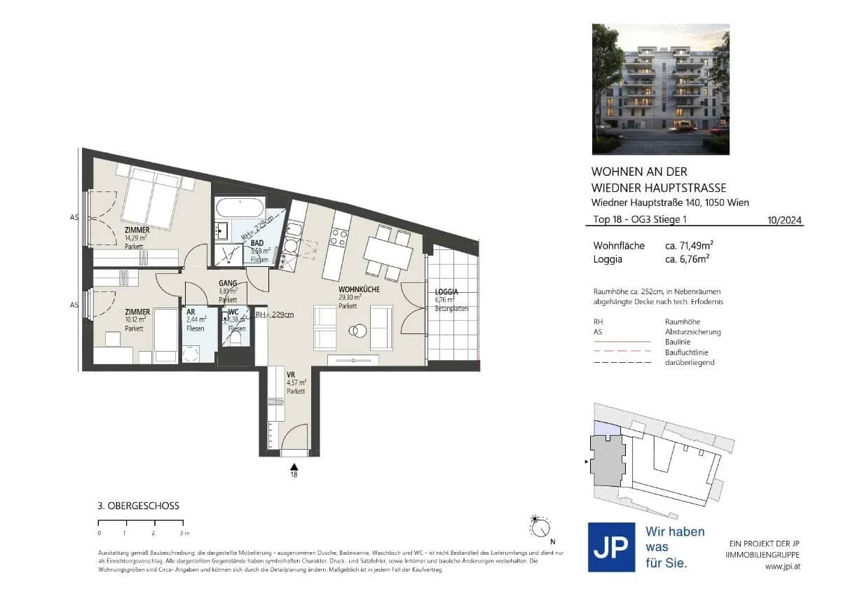 3-Zimmer-Wohnung kaufen in Wien – 71,49 m², € 532.900 – Bild 18 von 18